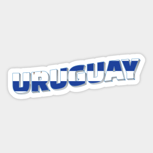 Uruguay vintage style retro souvenir Sticker